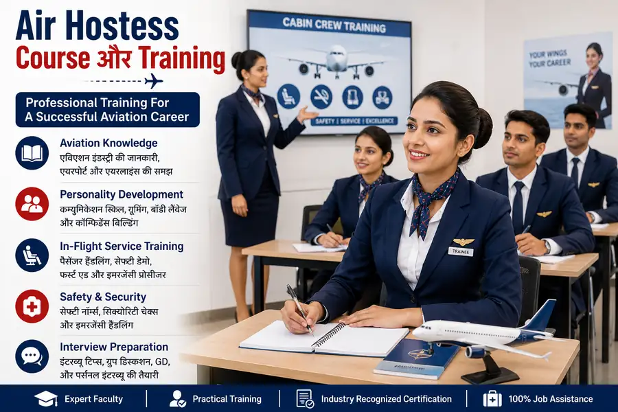 Air Hostess Course और Cabin Crew Training
