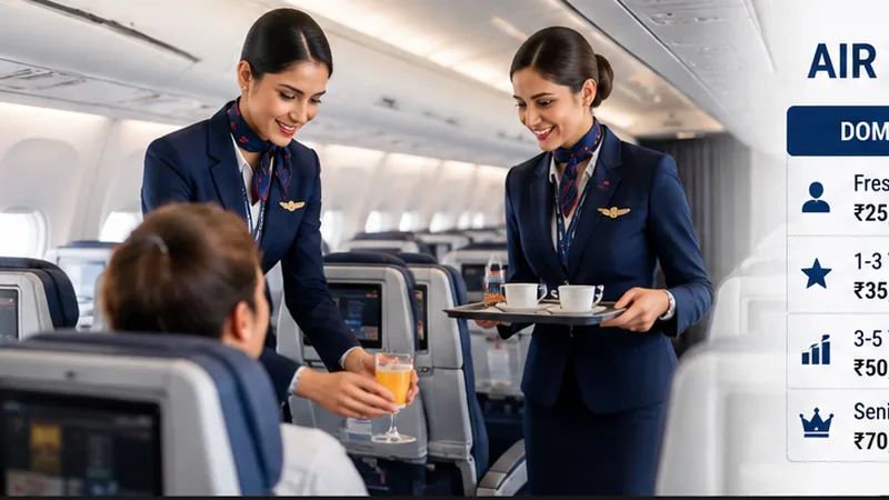 Air Hostess Domestic International Salary Structure and Duty Hours