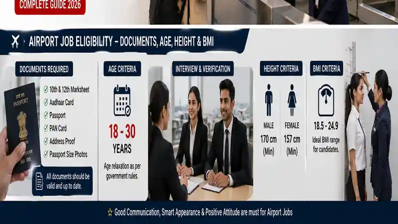 Airport Job Eligibility Documents Age and Height Criteria