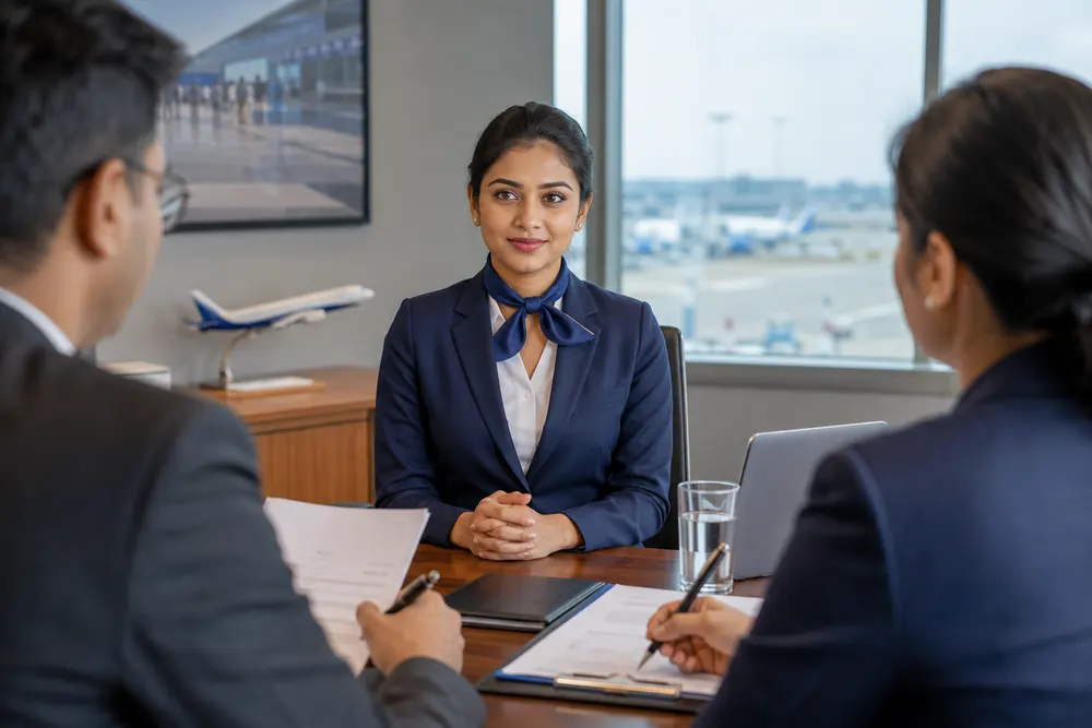 Airport job interview for freshers in India