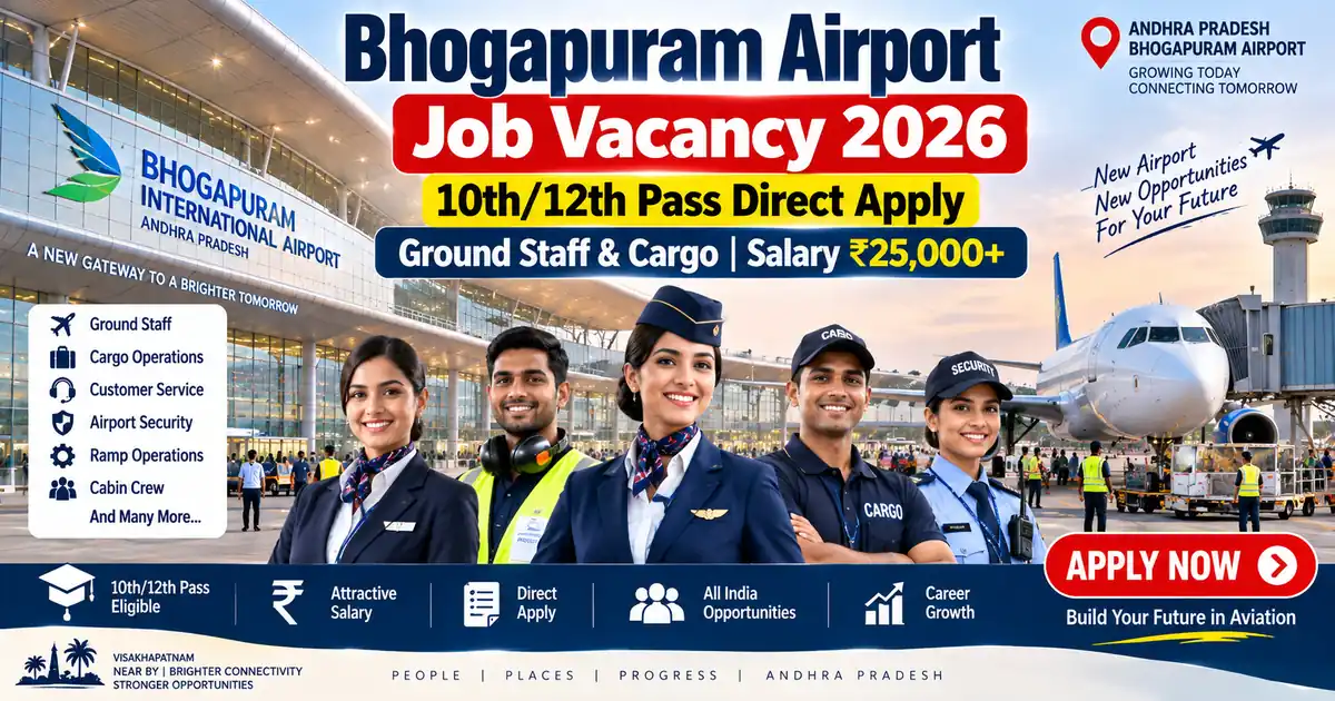 Bhogapuram Airport Job Vacancy 2026 Ground Staff and Cabin Crew Apply