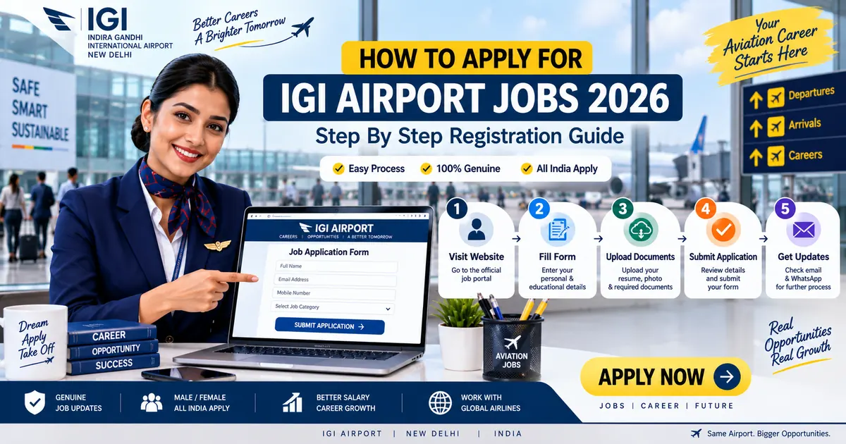 How to Apply IGI Airport Jobs 2026 How to Apply IGI Airport Jobs 2026 Step by Step Guide